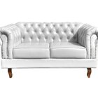 Sofá 2 Lugares Decoração Sara Recepção Dom Pedro Chesterfield