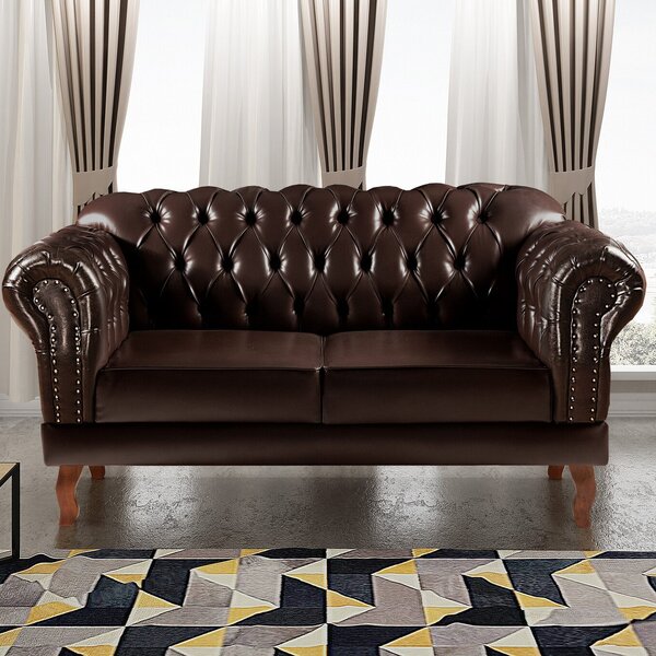 Sofá 2 Lugares Decoração Sara Recepção Dom Pedro Chesterfield