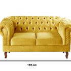 Sofá 2 Lugares Decoração Sara Recepção Dom Pedro Chesterfield