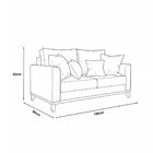 Sofá 2 Lugares Decorativo 1 80cm Beni Base Madeira Linho - Mo