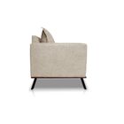 Sofá 2 Lugares Decorativo Atlas 1 60cm Pés Retro Linho Boucle