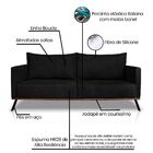 Sofá 2 Lugares Decorativo Atlas 1 60cm Pés Retro Linho Boucle