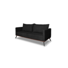 Sofá 2 Lugares Decorativo Atlas 2 00cm Pés Retro Linho Boucle