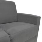 Sofá 2 Lugares Decorativo Com Almofadas Vitoria Suede Cinza