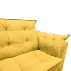 Sofá 2 Lugares Decorativo Sala De Estar Opalla Suede Amarelo