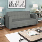 Sofá 2 Lugares Denver Corano Cinza - Doce Sonho Móveis