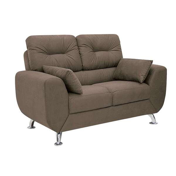 Sofá 2 Lugares Denver Suede Bege