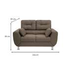 Sofá 2 Lugares Denver Suede Bege