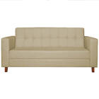 Sofá 2 Lugares Denver Suede Bege - Doce Sonho Móveis