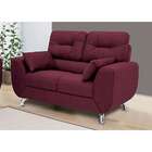 Sofá 2 Lugares Denver Suede Vinho