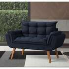 Sofá 2 Lugares Dock Linho Azul Marinho