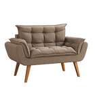 Sofá 2 Lugares Dock Linho Bege