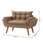 Sofá 2 Lugares Dock Linho Bege