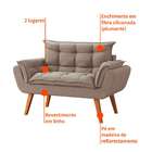 Sofá 2 Lugares Dock Linho Cru