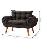 Sofá 2 Lugares Dock Linho Grafite