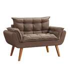 Sofá 2 Lugares Dock Suede Bege