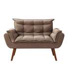 Sofá 2 Lugares Dock Suede Bege