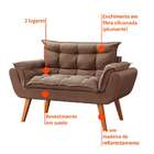 Sofá 2 Lugares Dock Suede Bege