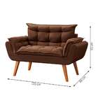 Sofá 2 Lugares Dock Suede Marrom