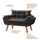 Sofá 2 Lugares Dock Velosuede Grafite