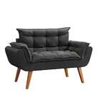 Sofá 2 Lugares Dock Velosuede Grafite