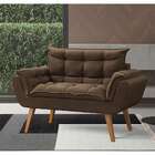 Sofá 2 Lugares Dock Velosuede Marrom