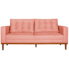 Sofá 2 Lugares Dubai Suede - Amarena Móveis - Coral