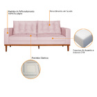Sofá 2 Lugares Dubai Suede - Amarena Móveis - Rosa Bebê