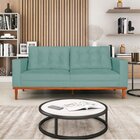 Sofá 2 Lugares Dubai Suede - Doce Sonho Móveis - Azul Ciano