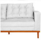 Sofá 2 Lugares Dubai Suede - Doce Sonho Móveis - Branco