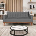 Sofá 2 Lugares Dubai Suede - Doce Sonho Móveis - Cinza