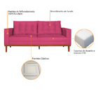 Sofá 2 Lugares Dubai Suede - Doce Sonho Móveis - Pink