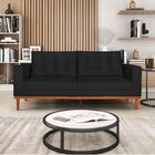 Sofá 2 Lugares Dubai Suede - Doce Sonho Móveis - Preto