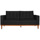 Sofá 2 Lugares Dubai Suede - Doce Sonho Móveis - Preto