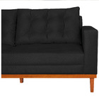 Sofá 2 Lugares Dubai Suede - Doce Sonho Móveis - Preto