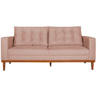 Sofá 2 Lugares Dubai Suede - Doce Sonho Móveis - Rosê