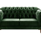 Sofá 2 Lugares Duquesa Chesterfield Decoração Recepção Verde