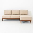 Sofá 2 Lugares E 1 Chaise Boreal Cabecasa Madeiraoriginals Be