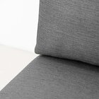 Sofá 2 Lugares E 1 Puff Em Linho Boreal Com Mola Ensacada Cab