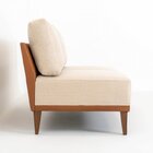 Sofá 2 Lugares E 2 Puffs Em Linho Boreal Com Mola Ensacada Ca