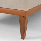 Sofá 2 Lugares E 2 Puffs Em Linho Boreal Com Mola Ensacada Ca