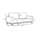 Sofá 2 Lugares Em Linho Cronus Bege