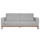 Sofá 2 Lugares Em Linho Cronus Cinza