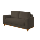 Sofá 2 Lugares Em Veludo Marrom 1,60 Aquila