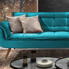 Sofá 2 Lugares Esmeralda Em Veludo 1,76m Taurus