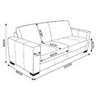 Sofá 2 Lugares Estocolmo 155cm Couro Chocolate G03 - Gran Belo