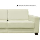 Sofá 2 Lugares Estocolmo 155cm Couro Off White G03 - Gran Belo