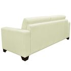 Sofá 2 Lugares Estocolmo 155cm Couro Off White G03 - Gran Belo