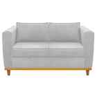 Sofá 2 Lugares Europa Corano Branco Amarena Móveis