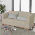 Sofá 2 Lugares Europa Corano Doce Sonho Móveis - Bege